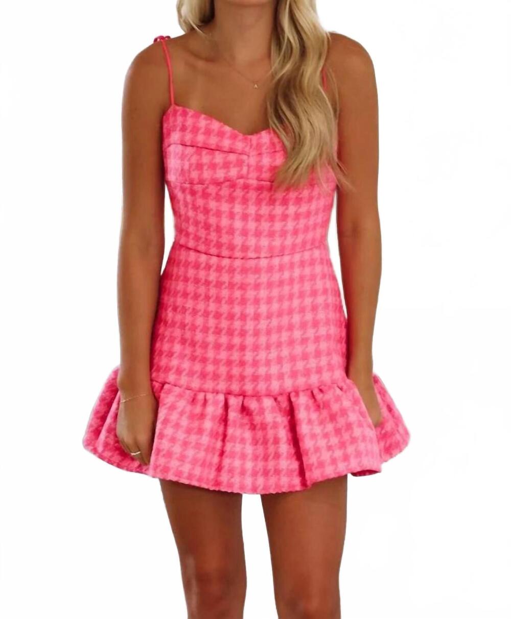 NEW SINCERELY OURS tweed vivi romper in pink